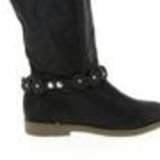 Paire de bijoux de bottes fleurs PRECYLLIA Noir - 5707-32266