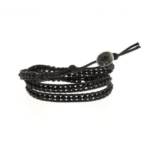 Pulsera de Mujer shamballa cuero