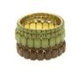 Bracelets extensible XL STRASS 5 pièces, 5212 ROUGE-ORANGE Vert - 5217-33765