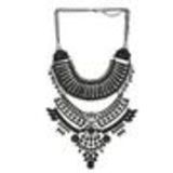 Collier femme, Coeur en strass, XS-2259 Black (Black) - 10565-40219