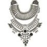 Collier femme, Coeur en strass, XS-2259 Grey - 10565-40224