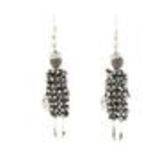 70mm rhodium Creole Earrings PRIMEROSE