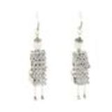 70mm rhodium Creole Earrings PRIMEROSE