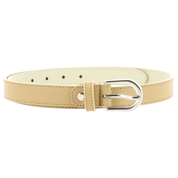 Ceinture pour femme en Cuir Italien, LUNA, Fabriqué en France