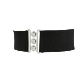 Wide Waist Elasticated Woman Belt Made in France, GLORIA 