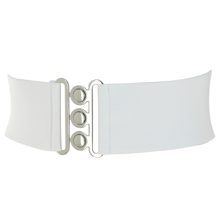 Wide Waist Elasticated Woman Belt Made in France, GLORIA 