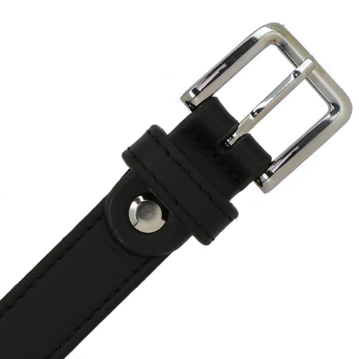 Ceinture femme 2 cm Véritable CUIR ITALIEN, LINDA