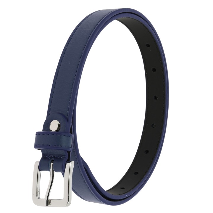 Ceinture femme 2 cm Véritable CUIR ITALIEN, LINDA