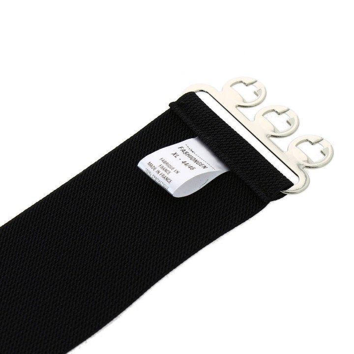 Wide Waist Elasticated Woman Belt Made in France, GLORIA 