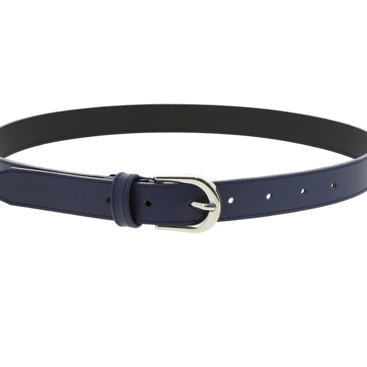 Women genuine Italian leather belt LUNA, Made in France