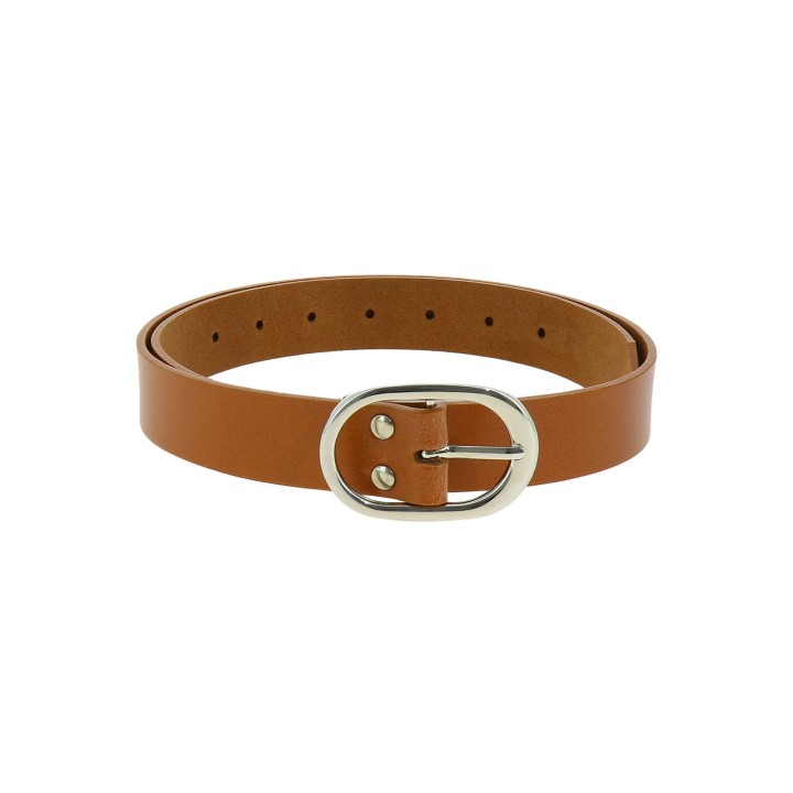 Women's Belt 1.2 Inches Width, Genuine Italian Leather, HENRIETTA, Made in France
