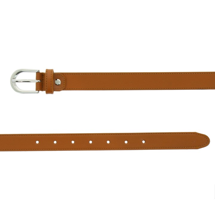 Women genuine Italian leather belt LUNA, Made in France
