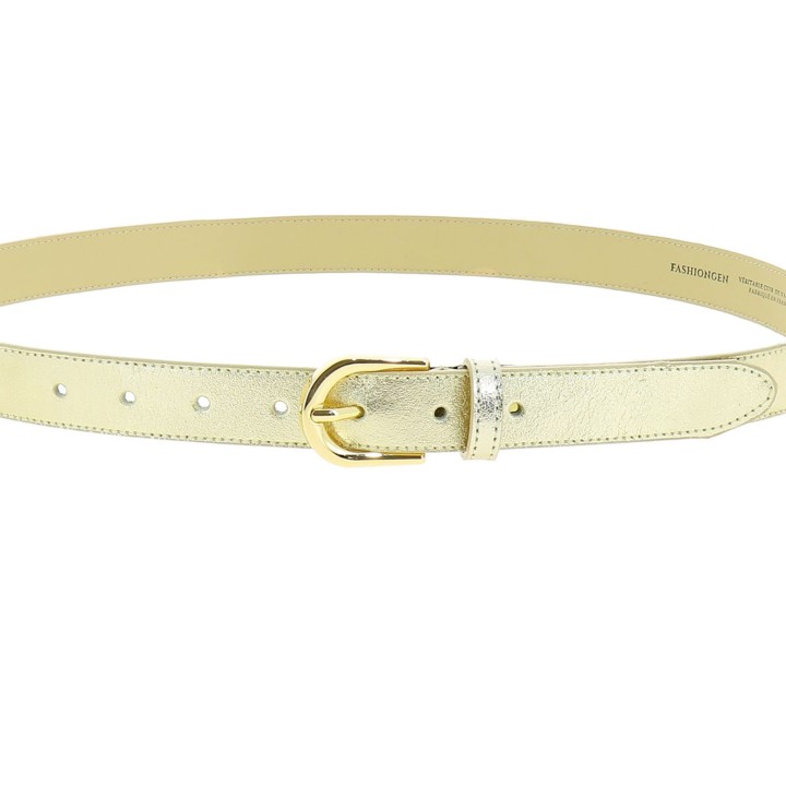 Women genuine Italian leather belt LUNA, Made in France