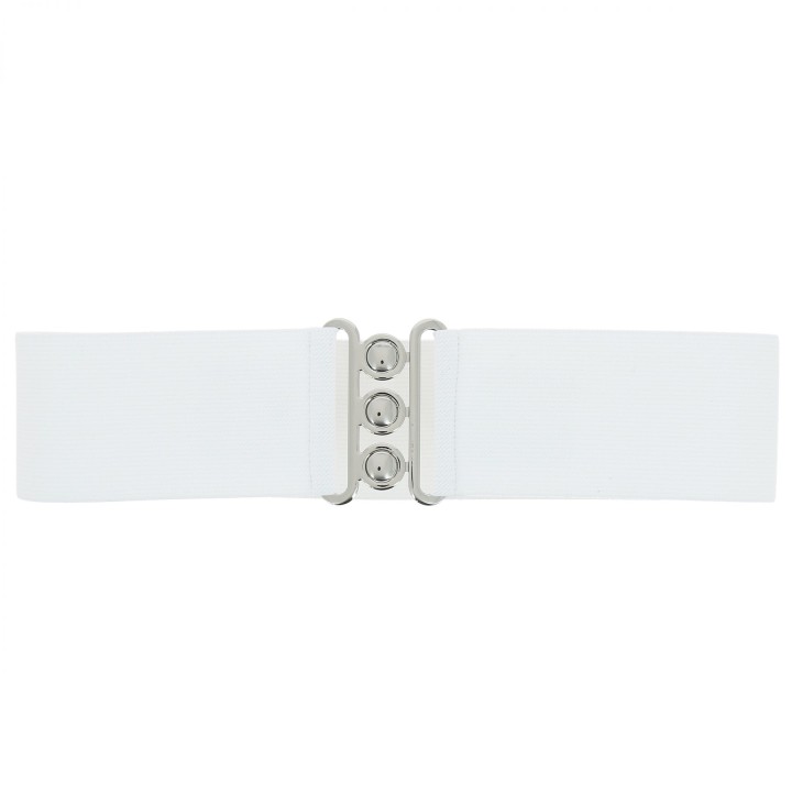 Wide Waist Elasticated Woman Belt Made in France, GLORIA 