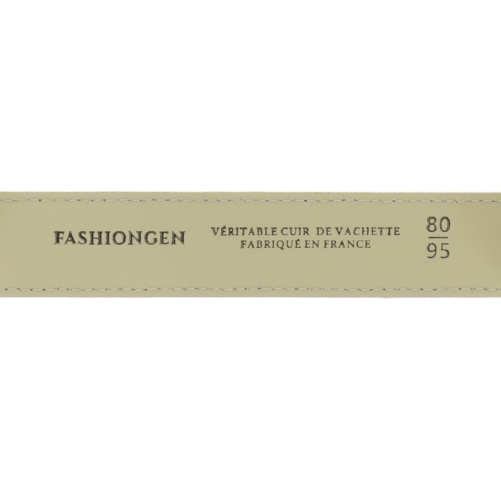Ceinture pour femme en Cuir Italien, LUNA, Fabriqué en France