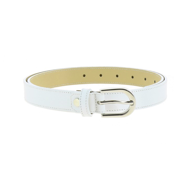 Ceinture pour femme en Cuir Italien, LUNA, Fabriqué en France