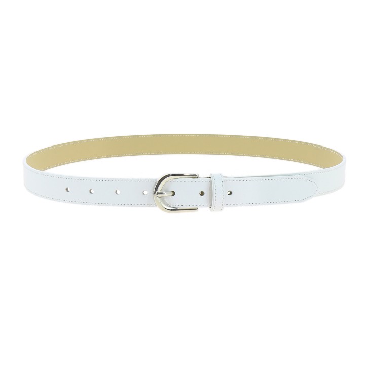 Women genuine Italian leather belt LUNA, Made in France