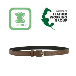 Ceinture pour femme en Cuir Italien, LUNA, Fabriqué en France