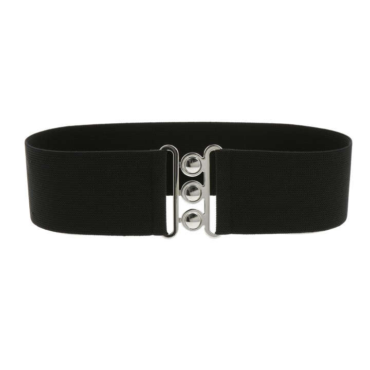 Wide Waist Elasticated Woman Belt Made in France, GLORIA 