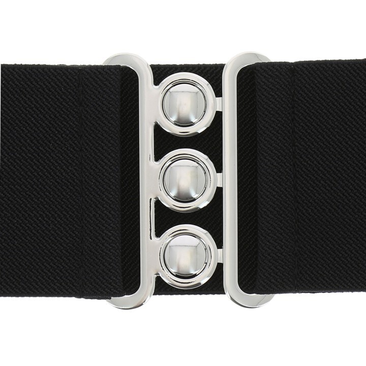 Wide Waist Elasticated Woman Belt Made in France, GLORIA 