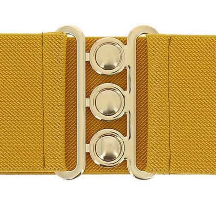 Wide Waist Elasticated Woman Belt Made in France, GLORIA 