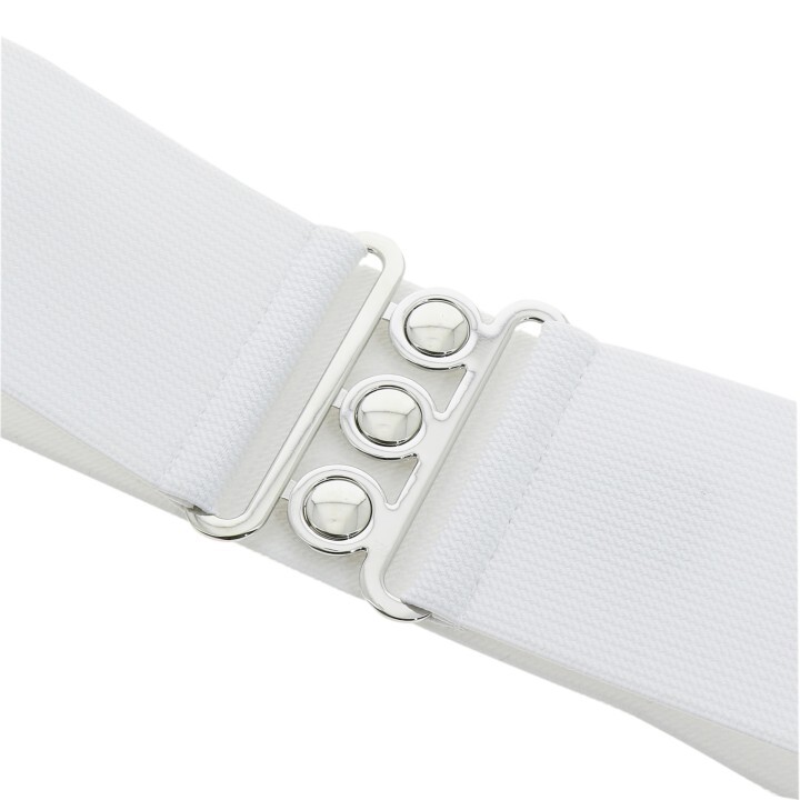 Wide Waist Elasticated Woman Belt Made in France, GLORIA 