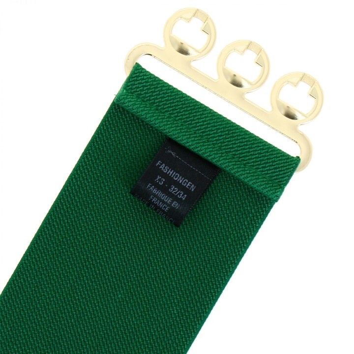 Wide Waist Elasticated Woman Belt Made in France, GLORIA 