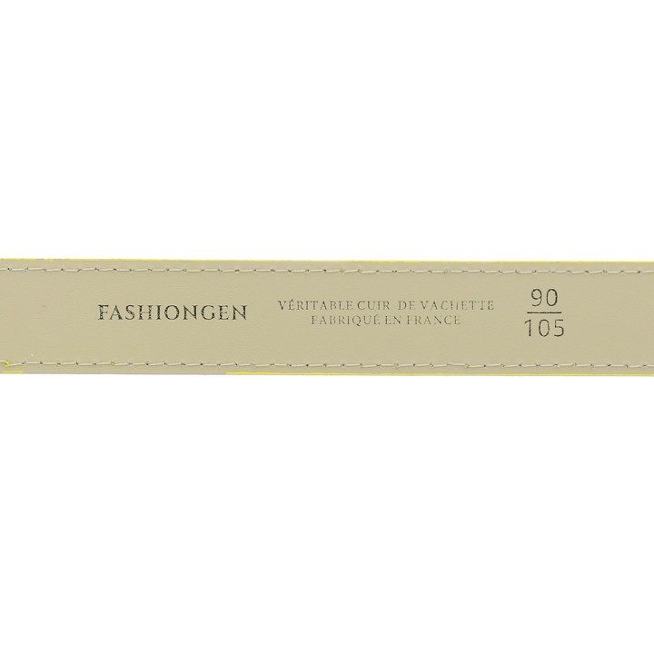 Women genuine Italian leather belt LUNA, Made in France