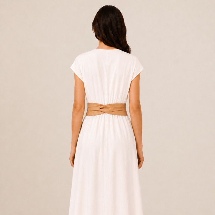 Woman Italian leather Obi belt, CASSIANE