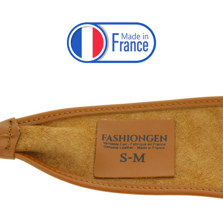 Ceinture femme Obi Cuir d'Italie, fabriqué en France, CASSIANE