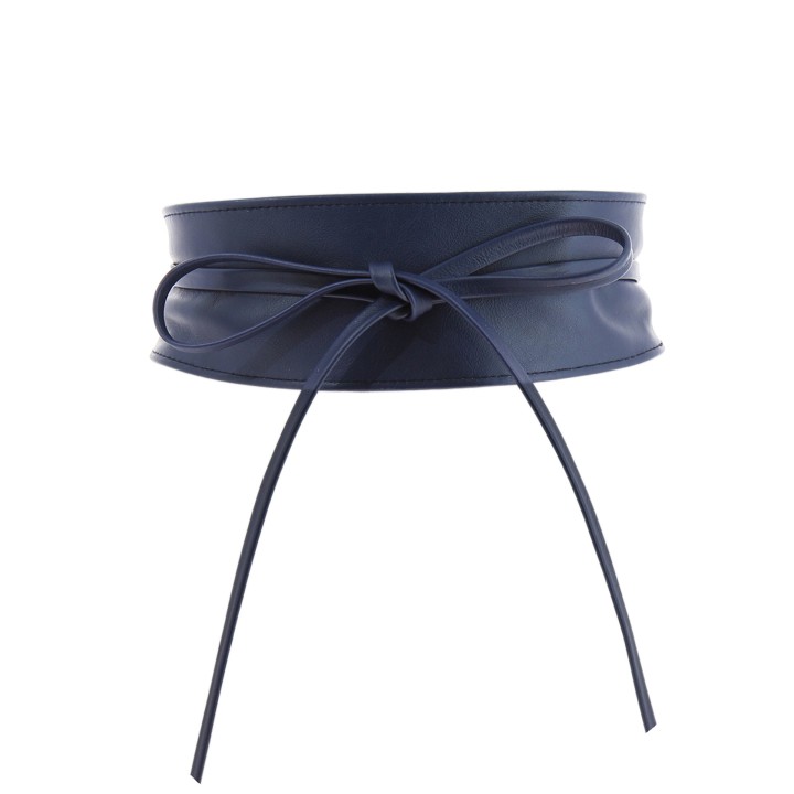 Ceinture femme Obi Cuir d'Italie, fabriqué en France, CASSIANE