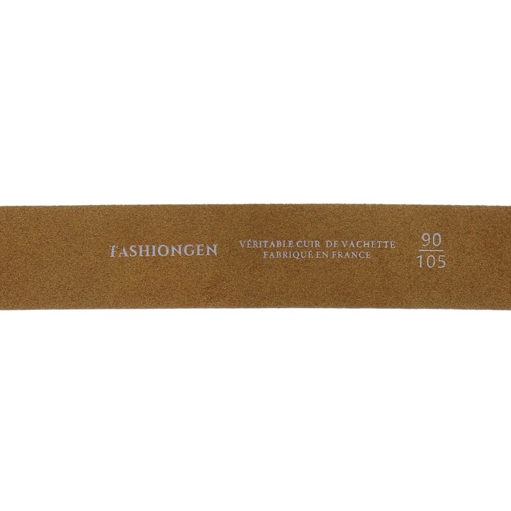 Women's Belt 1.2 Inches Width, Genuine Italian Leather, HENRIETTA, Made in France