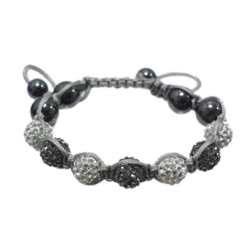 Pulsera de perlas shamballa de 7 perlas, SARA