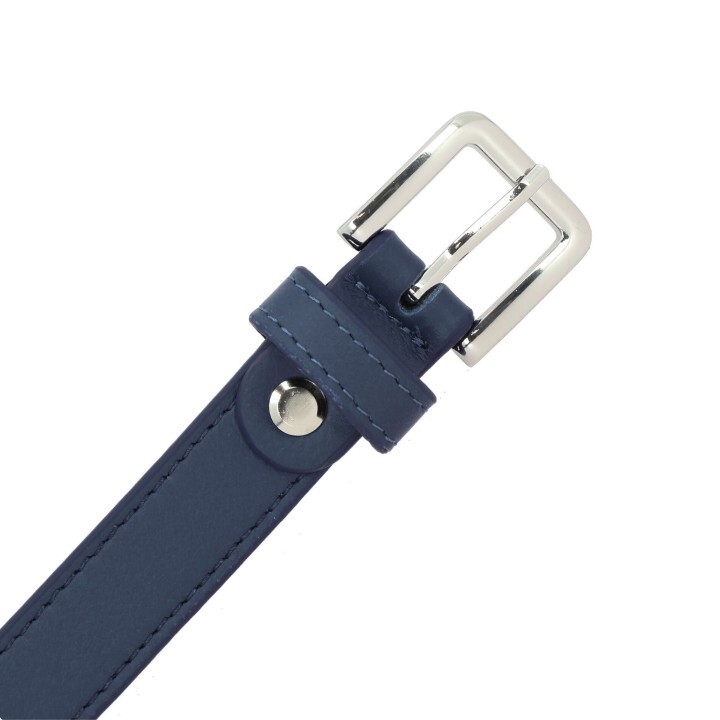 Ceinture femme 2 cm Véritable CUIR ITALIEN, LINDA