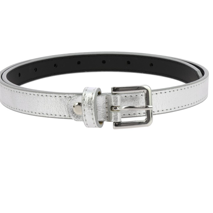 Ceinture femme 2 cm Véritable CUIR ITALIEN, LINDA