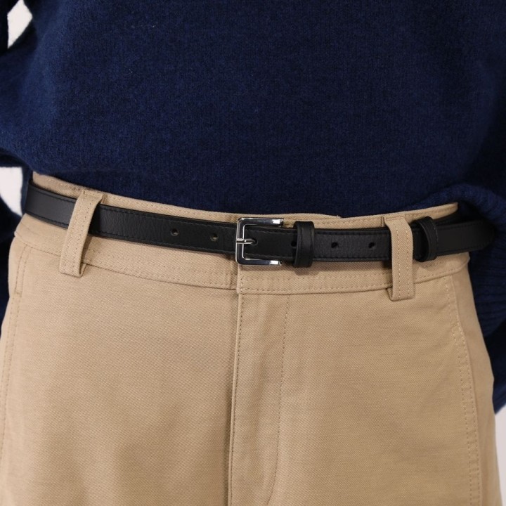 Ceinture femme 2 cm Véritable CUIR ITALIEN, LINDA