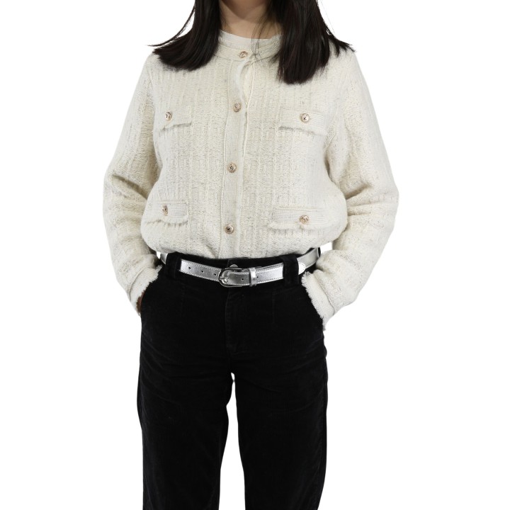 Ceinture pour femme en Cuir Italien, LUNA, Fabriqué en France