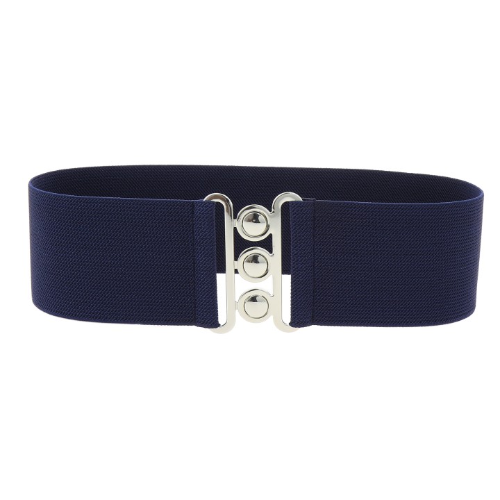 Wide Waist Elasticated Woman Belt Made in France, GLORIA 