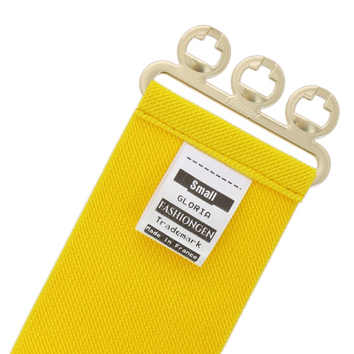Wide Waist Elasticated Woman Belt Made in France, GLORIA 