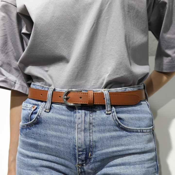 Ceinture pour femme en Cuir Italien, LUNA, Fabriqué en France