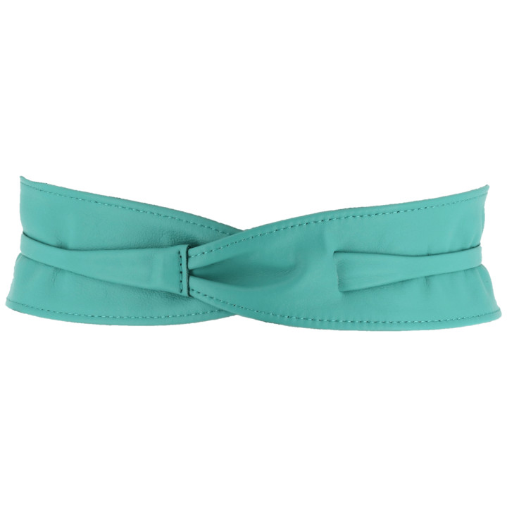 Woman Italian leather Obi belt, CASSIANE