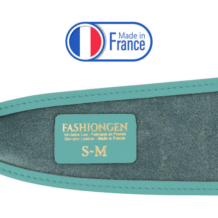 Ceinture femme Obi Cuir d'Italie, fabriqué en France, CASSIANE