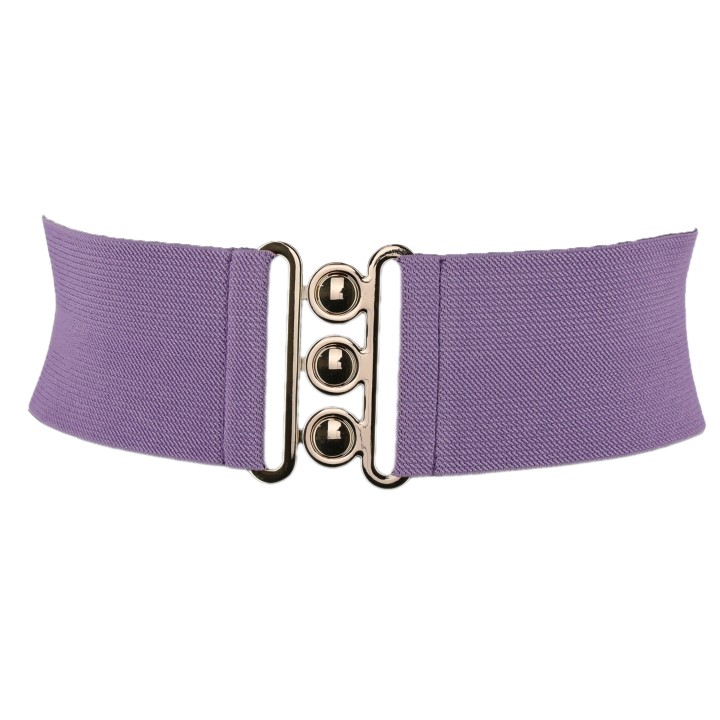 Wide Waist Elasticated Woman Belt Made in France, GLORIA 