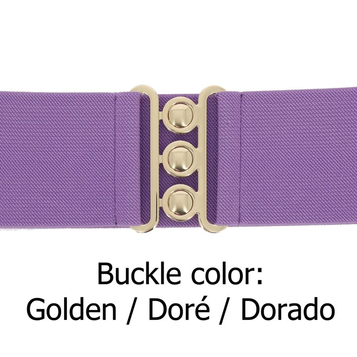 Wide Waist Elasticated Woman Belt Made in France, GLORIA 