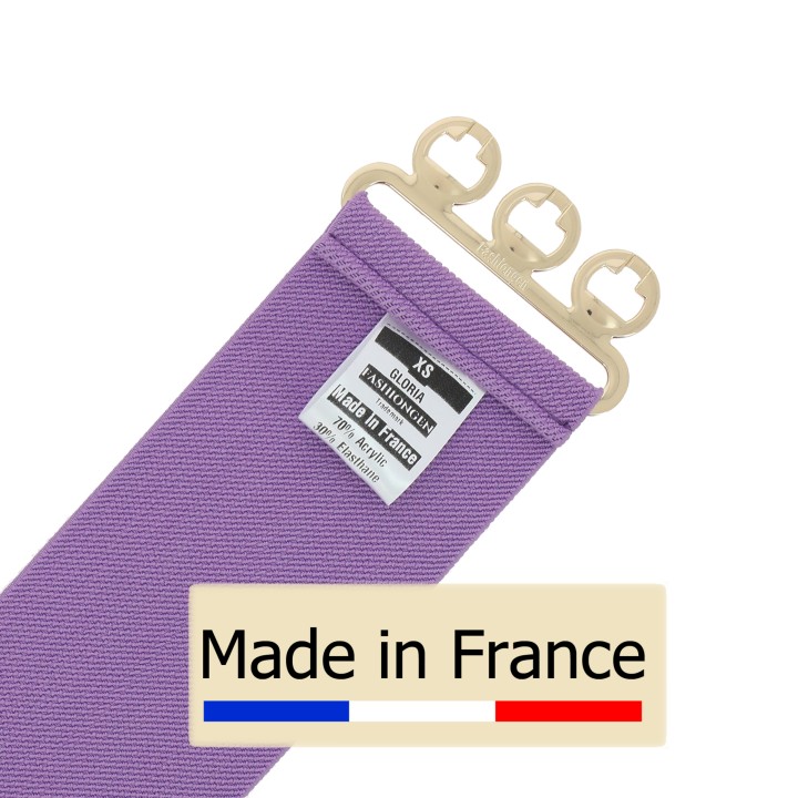 Wide Waist Elasticated Woman Belt Made in France, GLORIA 