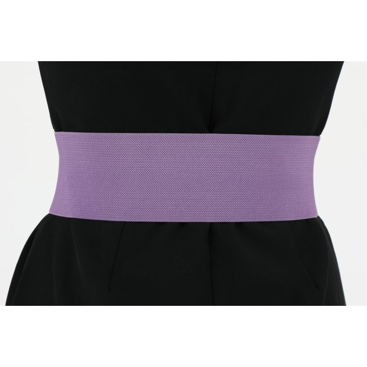 Wide Waist Elasticated Woman Belt Made in France, GLORIA 