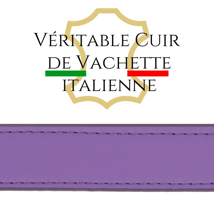 Ceinture pour femme en Cuir Italien, LUNA, Fabriqué en France