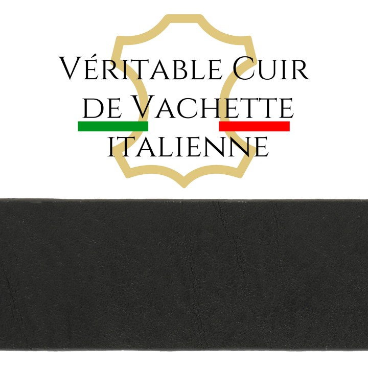 Cowhide leather belt for women, vegetable tanning, RIVOLI