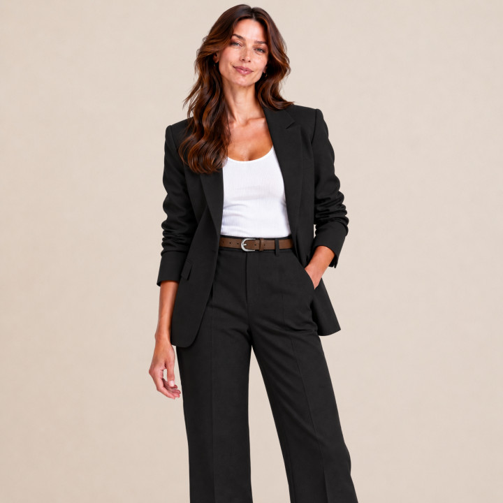 Ceinture pour femme en Cuir Italien, LUNA, Fabriqué en France