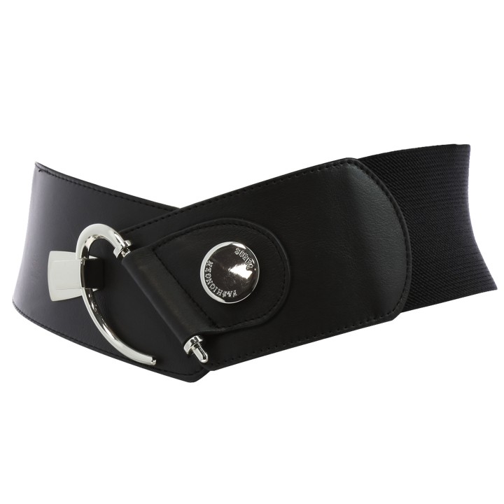 Wide Waist Elasticated Woman Belt Made in France, GLORIA